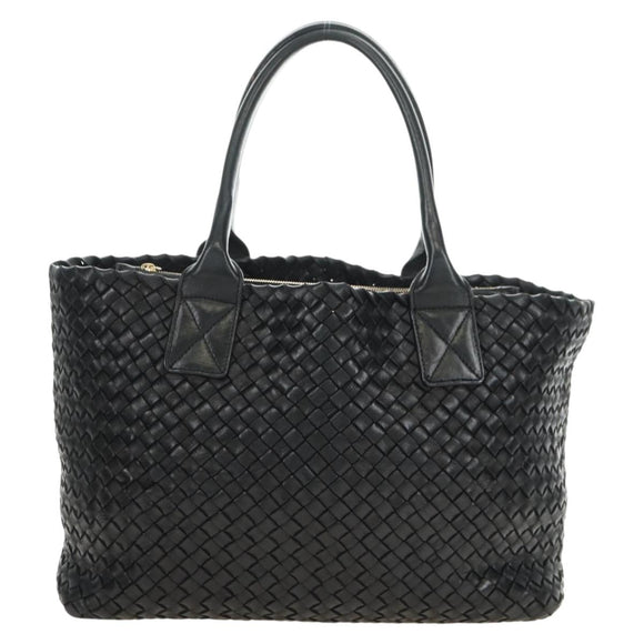 BOTTEGA VENETA INTRECCIATO Cabas PM Tasche Leder Schwarz 141498 Auth yk20364SAV