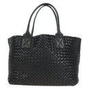 BOTTEGA VENETA INTRECCIATO Cabas PM Tasche Leder Schwarz 141498 Auth yk20364SAV-2
