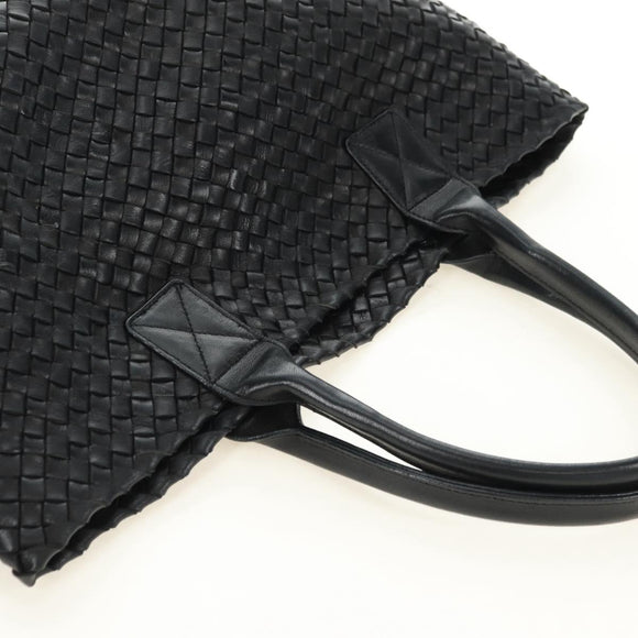 BOTTEGA VENETA INTRECCIATO Cabas PM Tasche Leder Schwarz 141498 Auth yk20364SAV