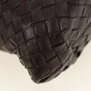 BOTTEGA VENETA INTRECCIATO Rome Hand Bag Leather Brown 162112 Auth yk20366SAV-9