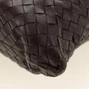 BOTTEGA VENETA INTRECCIATO Rome Hand Bag Leather Brown 162112 Auth yk20366SAV-15