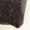 BOTTEGA VENETA INTRECCIATO Rome Hand Bag Leather Brown 162112 Auth yk20366SAV-16