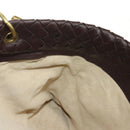 BOTTEGA VENETA INTRECCIATO Rome Hand Bag Leather Brown 162112 Auth yk20366SAV-22