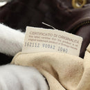 BOTTEGA VENETA INTRECCIATO Rome Hand Bag Leather Brown 162112 Auth yk20366SAV-12