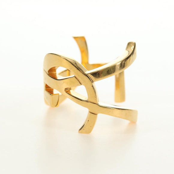 SAINT LAURENT Cassandra Bracelet metal Gold Auth yk20367M