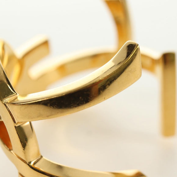 SAINT LAURENT Cassandra Bracelet metal Gold Auth yk20367M