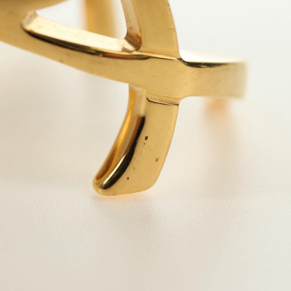 SAINT LAURENT Cassandra Bracelet metal Gold Auth yk20367M