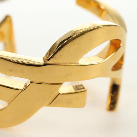 SAINT LAURENT Cassandra Bracelet metal Gold Auth yk20367M