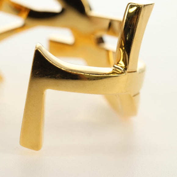 SAINT LAURENT Cassandra Bracelet metal Gold Auth yk20367M