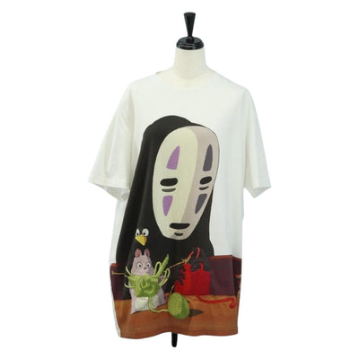 LOEWE Ghibli Spirited Away No-Face T Shirt polyester XL White Auth yk20368M