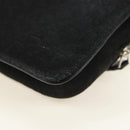Christian Dior Trotter Canvas Body Bag Black Silver Auth yk20371SAV-17