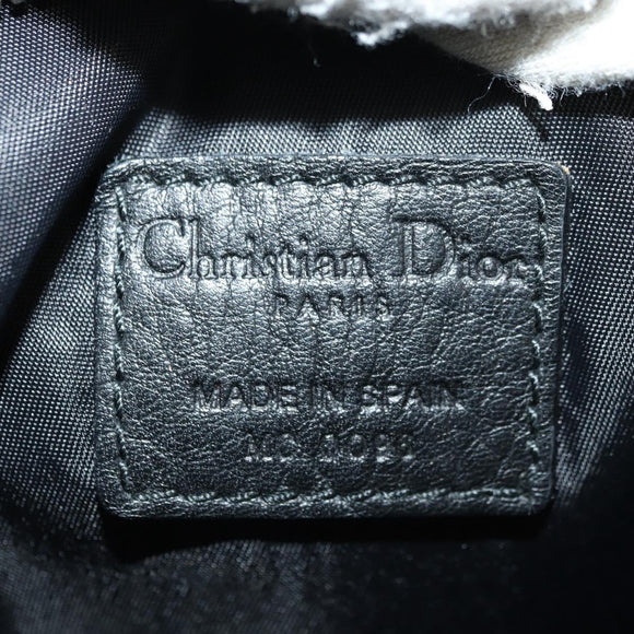 Christian Dior Trotter Canvas Body Bag Black Silver Auth yk20371SAV