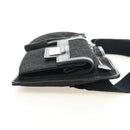 Christian Dior Trotter Canvas Body Bag Black Silver Auth yk20371SAV-4