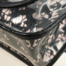 CHANEL Stern Verschluss Kette Handtasche Vinyl Schwarz Silber CC Auth yk20372SAV-13
