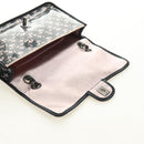 CHANEL Stern Verschluss Kette Handtasche Vinyl Schwarz Silber CC Auth yk20372SAV-15