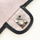 CHANEL Stern Verschluss Kette Handtasche Vinyl Schwarz Silber CC Auth yk20372SAV-16