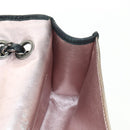 CHANEL Stern Verschluss Kette Handtasche Vinyl Schwarz Silber CC Auth yk20372SAV-20