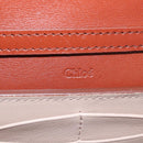 Chloe Chain Wallet Shoulder Bag Leather Brown Gold Auth yk20373A-19