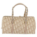 Christian Dior Trotter Canvas Romantic Hand Bag PVC Beige Silver Auth yk20375SAV-3