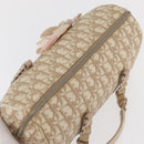 Christian Dior Trotter Canvas Romantic Hand Bag PVC Beige Silver Auth yk20375SAV-6
