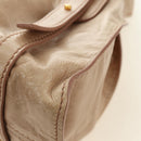 Miu Miu Shoulder Bag Leather Gold Beige Auth yk20378SAM-14