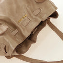 Miu Miu Shoulder Bag Leather Gold Beige Auth yk20378SAM-6