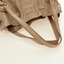 Miu Miu Shoulder Bag Leather Gold Beige Auth yk20378SAM-7