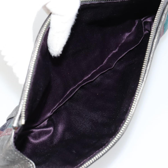 Miu Miu Täschchen Leder Multicolor Silber Auth yk20380A