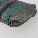 Miu Miu Täschchen Leder Multicolor Silber Auth yk20380A-8
