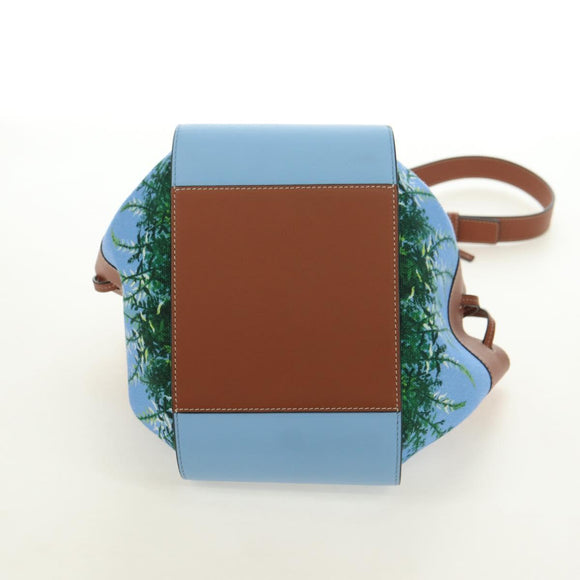 LOEWE Ghibli Collaboration Totoro Hammock Small Bag Leather Blue Auth yk20381SM