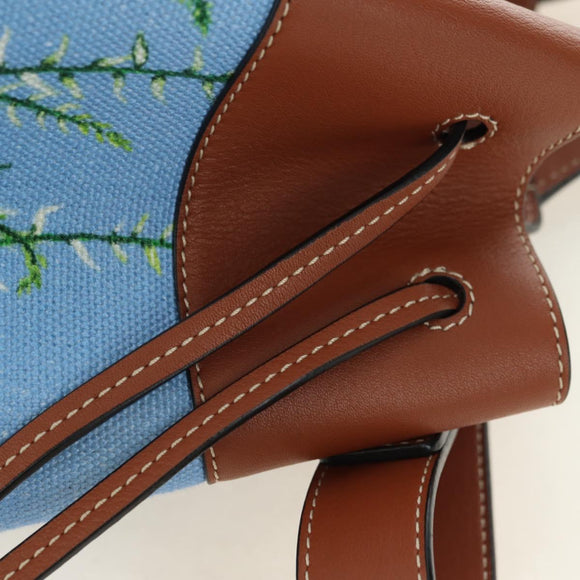LOEWE Ghibli Collaboration Totoro Hammock Small Bag Leather Blue Auth yk20381SM