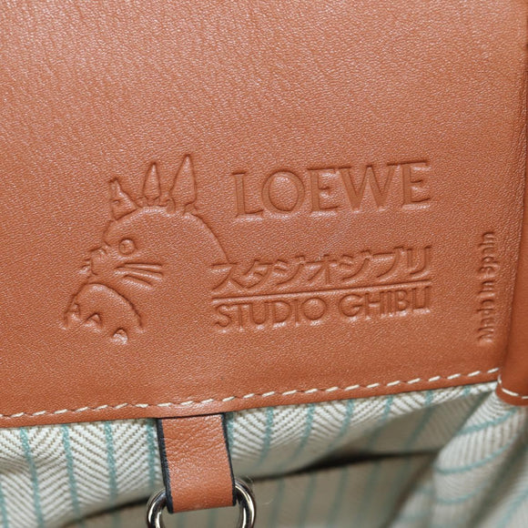 LOEWE Ghibli Collaboration Totoro Hammock Small Bag Leather Blue Auth yk20381SM