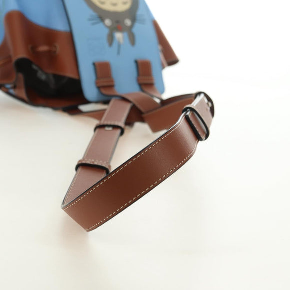 LOEWE Ghibli Collaboration Totoro Hammock Small Bag Leather Blue Auth yk20381SM