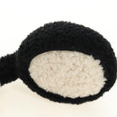 CHANEL COCO Mark Earmuffs Fabric Cap Wool Black White CC Auth yk20385SAV-11