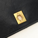 CHANEL Matelasse Hand Bag Leather Black Gold CC Auth yk20389SAV-10