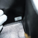 CHANEL Matelasse Hand Bag Leather Black Gold CC Auth yk20389SAV-12