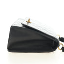 CHANEL Matelasse Hand Bag Leather Black Gold CC Auth yk20389SAV-4