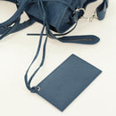 BALENCIAGA Classic City Hand Bag Leather 2way Blue Silver 505550 Auth yk20391SAM-18
