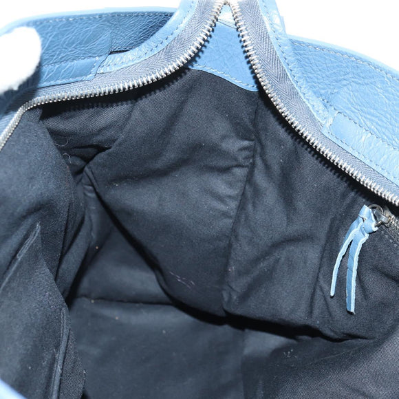 BALENCIAGA Classic City Hand Bag Leather 2way Blue Silver 505550 Auth yk20391SAM
