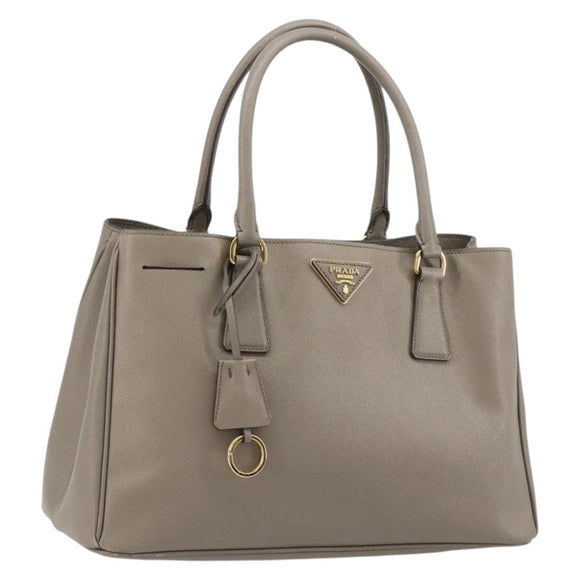 PRADA Galleria Handtas Saffiano leer Grijs Goud Origineel yk20395A