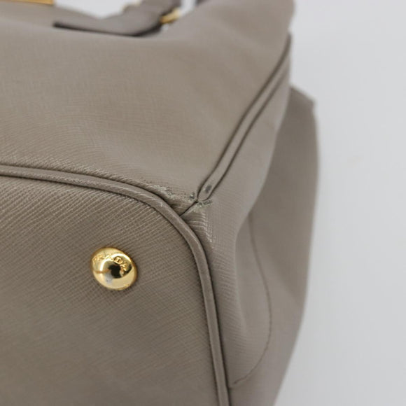 PRADA Galleria Handtas Saffiano leer Grijs Goud Origineel yk20395A