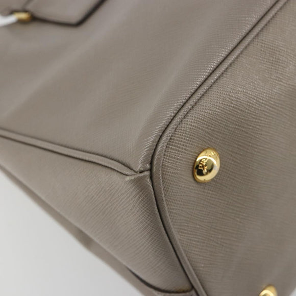 PRADA Galleria Handtas Saffiano leer Grijs Goud Origineel yk20395A