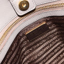 PRADA Galleria Handtas Saffiano leer Grijs Goud Origineel yk20395A-19