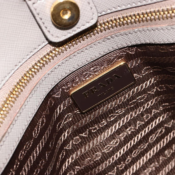 PRADA Galleria Handtas Saffiano leer Grijs Goud Origineel yk20395A
