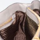 PRADA Galleria Handtas Saffiano leer Grijs Goud Origineel yk20395A-20