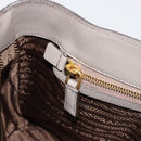 PRADA Galleria Handtas Saffiano leer Grijs Goud Origineel yk20395A-22