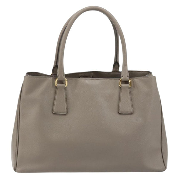 PRADA Galleria Handtas Saffiano leer Grijs Goud Origineel yk20395A