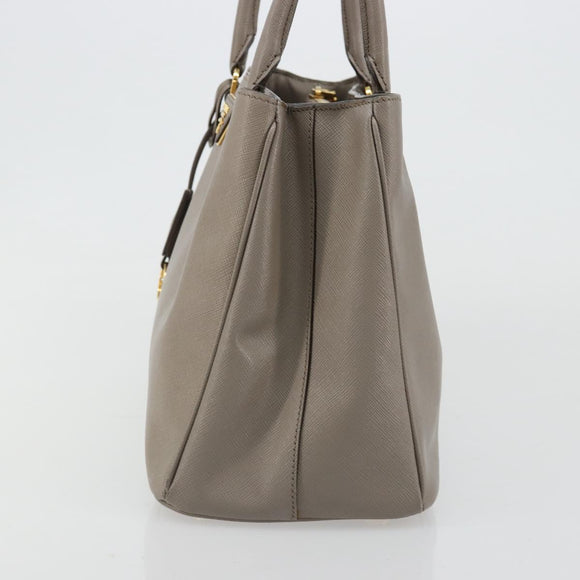 PRADA Galleria Handtas Saffiano leer Grijs Goud Origineel yk20395A