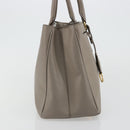 PRADA Galleria Handtas Saffiano leer Grijs Goud Origineel yk20395A-4