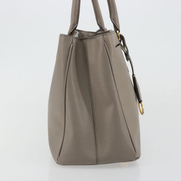 PRADA Galleria Handtas Saffiano leer Grijs Goud Origineel yk20395A